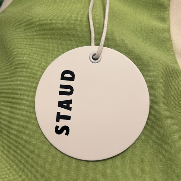 Staud Dolce Cutout Maxi Dress In Lime Green/White NWT Size Medium - Picture 12 of 14